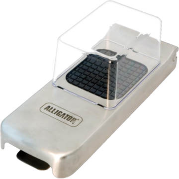 Alligator lökskärare med uppsamlare