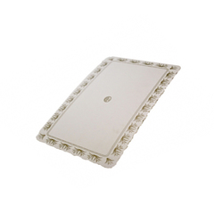 1051324 Tårtbricka 240x130mm Gulddekor