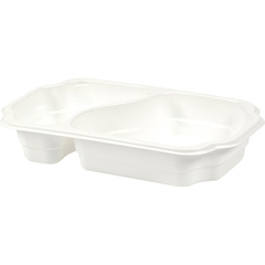 119155055 Duniform Take-Away PP Vit 2-fack 700+400ml 250x159x45mm