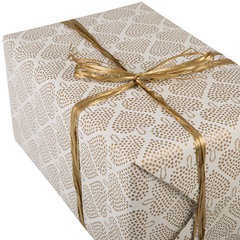 440187 JOULUPAPERI HEARTY KULTA