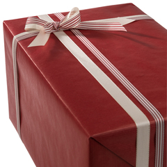 FP4404210 Presentpapper Röd Ribbade