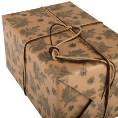 FP4404903 JOULUPAPERI KÄPY VIHREÄ