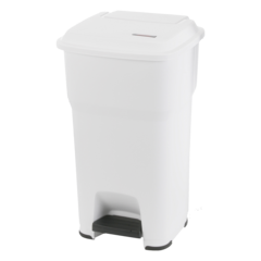 137689 Avfallskärl med pedal Vileda Hera Vit 60L