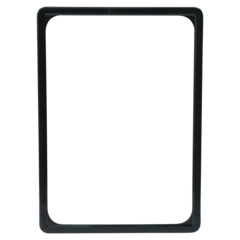 8312548 Skyltram A4 Plast Svart