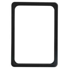 8312558 Skyltram A5 Plast Svart*