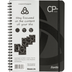 400063608 Kollegieblock Bantex CPH Copenhagen A5 linjerat