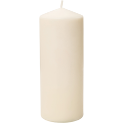 121118-1 Vanilla Scented Pillar Candle Paraffin 100h 8x20cm