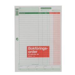 11140 Bokföringsordersblankett Esselte Utan kopia A4