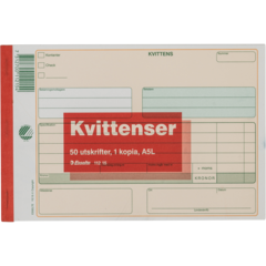 11215 Kvittoblock Esselte 50sidor Med kopia A5
