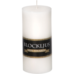 70150 Blockljus Stearin Vit 50h 7x15cm
