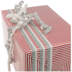 FP4400032 JOULUPAPERI RAIDAT PUNAINEN