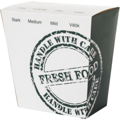 8917 Kebab Box Green/White 12x7x15.5cm