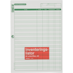 11123 Inventeringslista Esselte 50 sidor A4