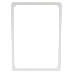 8312547 Skyltram A4 Plast Vit*