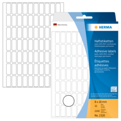 4008705023207 LABEL 8X20 PERM.STICK