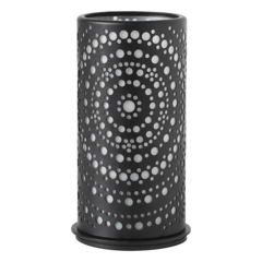 119171487 Ljushållare LED Duni Billy Metall Svart 140x75mm