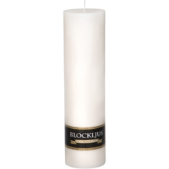 30080 White Paraffin Candle 120h 8x30cm