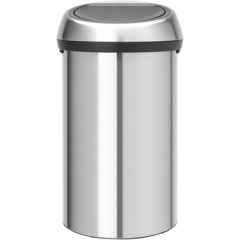 378706 Touch Bin 60L Matt Stål