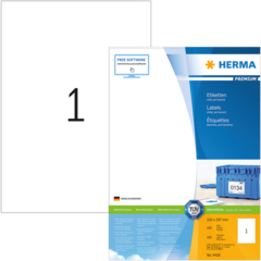 34428 Etikett Herma 210x297mm Vit