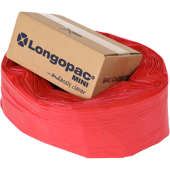555301073 Sopsäckkassett Longopac Mini Standard Röd 60m