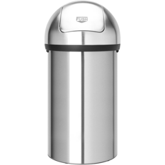 348464 Push Bin 60L Matt Stål