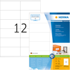 4457 ETIKET HERMA 105X48 MM. HV
