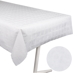 127159 Damask Table Roll White 1.2x50m