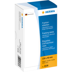 4008705043281 Frankeringsetiketter Herma 130x40mm vit
