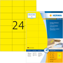 4008705044066 ETIKET HERMA 70X37 MM. GUL