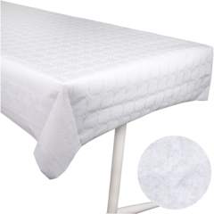 127157 Dukrulle Damast Vit 1,2x8m