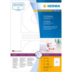 4471 LABEL HERMA CD 116MM WHITE