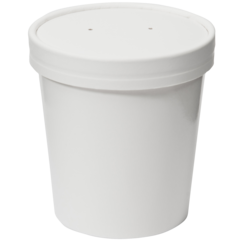 175716 Soup Cup with Lid White 450ml