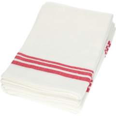 62098 Kökshandduk med röda ränder Exxent 70x50cm