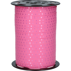 10700111 GAVEBÅND CERISE PRIKKETE