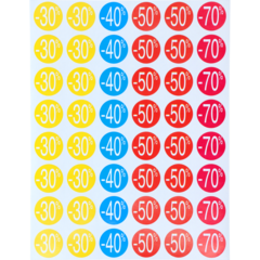 158980 Etikett 30-70% 24mm