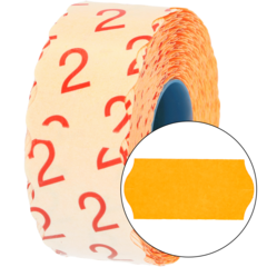 7340002237299 Prisetikett 26x12mm G2 Flour Orange