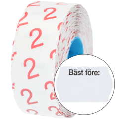 9010014-1 Prisetikett "Bäst Före" 26x16mm G2
