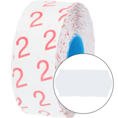 7340002237275 Prisetikett 26x12mm G2 Vit