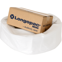 555301072 Sopsäckkassett Longopac Mini Strong Transparent 45m