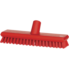 10670414 Golvskrubb m/vattengenomlöpning Vikan Hård Röd 27cm