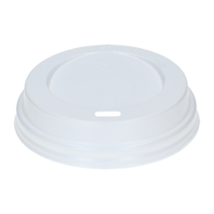 CH6 Låg til papkrus 18cl plast hvid