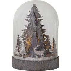 06495 Led Lykta Kupol Brun 17,5cm