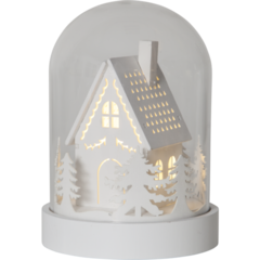 06492 Led Lykta Kupol Vit 17,5cm