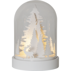 06494 Led Lykta Kupol Vit 17,5cm