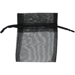 55081009 Organzapåse Svart 8,5x10cm