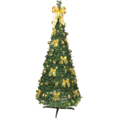 60391 CHRISTMAS TREE POP-UP GOLD LED