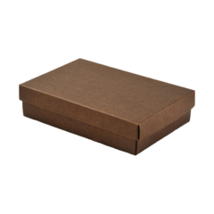 851209 Presentask med lock Brun 130x90x40mm