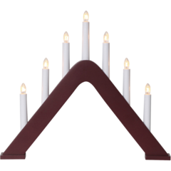 24175 Ljusstake Star Trading Jarve Röd 7 ljus