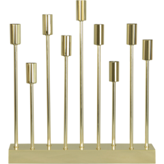 13210 Candle holder Star Trading Pix Brass 9 candles
