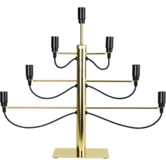 14210 Candle holder Star Trading Milano Brass 7 candles
